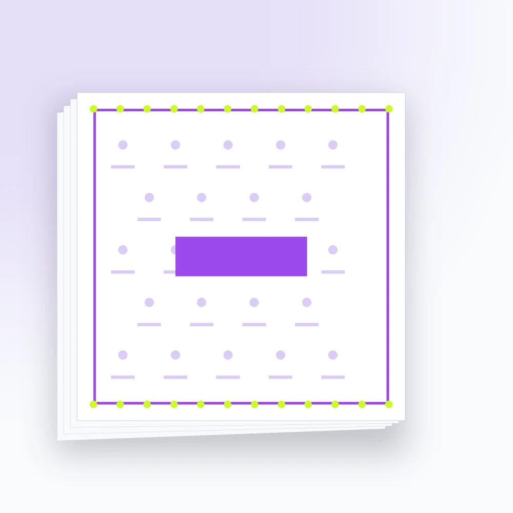 Ilustración de un mantel de papel impreso